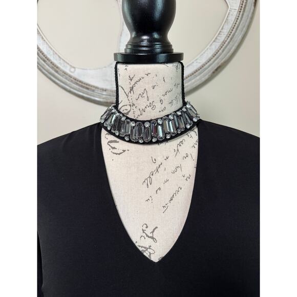 Jodi Kristopher Black Bodycon Dress Women’sSize 1 Small Long Sleeve Stretch Mini - Picture 4 of 8